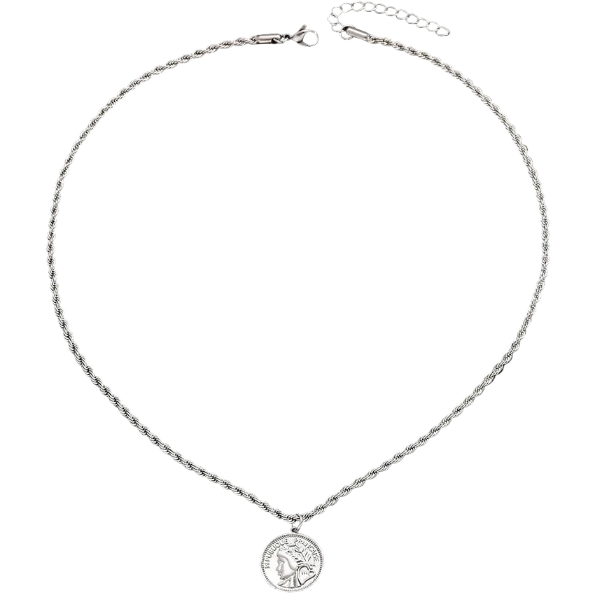 Essence™ Stainless Steel Coin Necklace