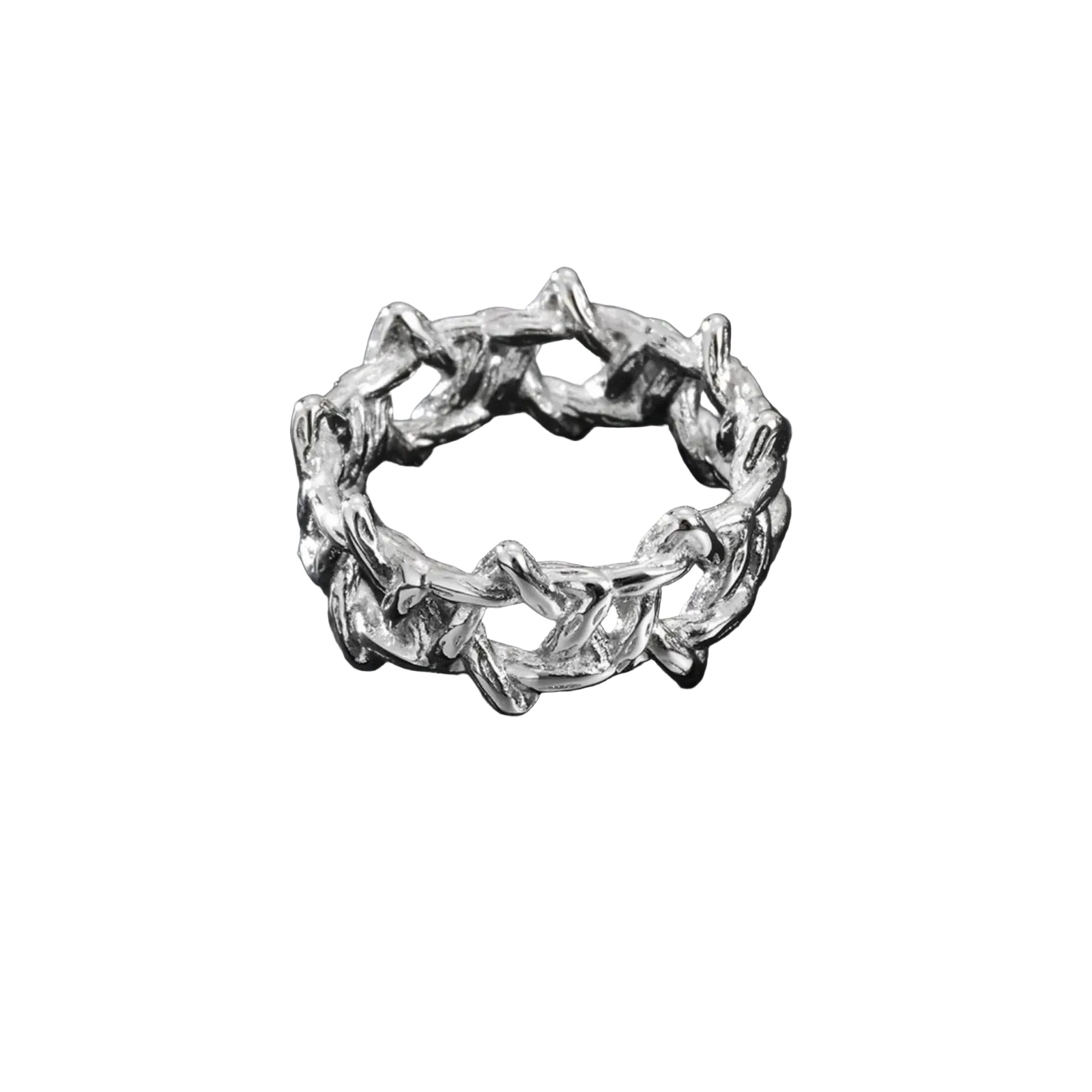 Essence™ Stainless Steel Irregular Thorns Ring
