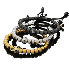 Essence™ Football Charms Stainless Steel Bracelet